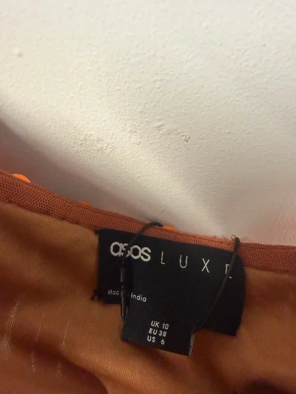 ASOS ASOS Luxe bronze sequin halter top