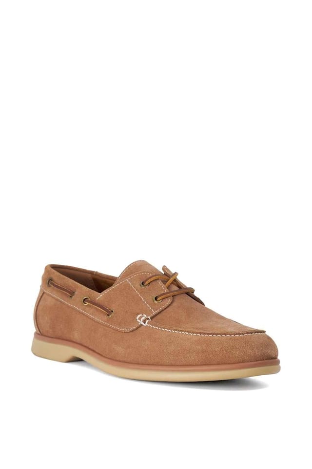 Dune London Dune London Men's 'Buoy' Suede Boat Shoes in Natural - 2