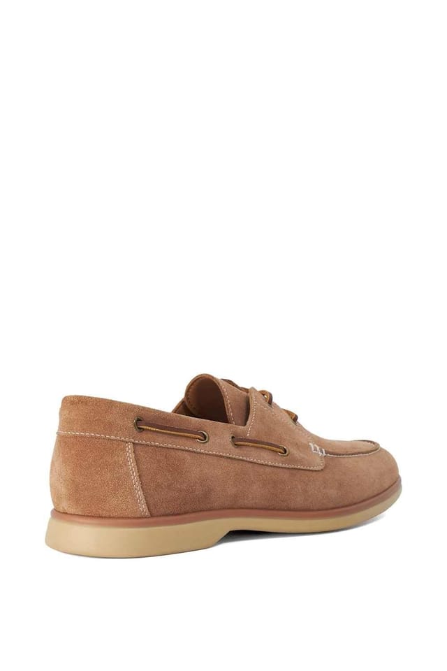 Dune London Dune London Men's 'Buoy' Suede Boat Shoes in Natural - 3