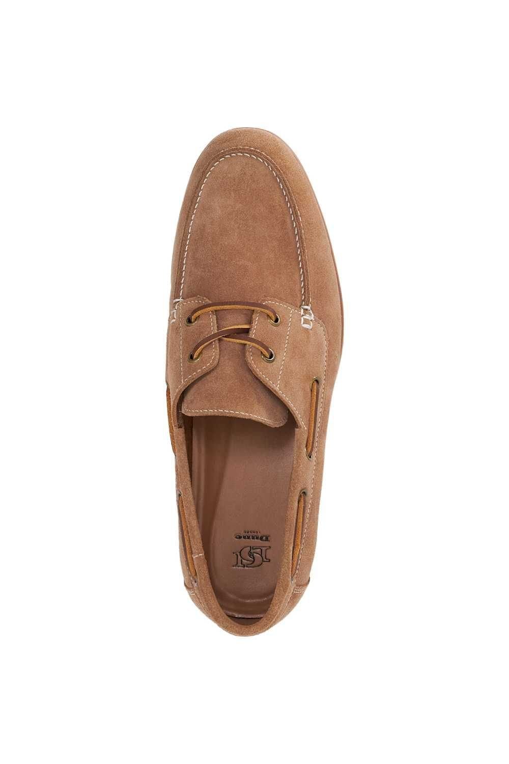 Dune London Dune London Men's 'Buoy' Suede Boat Shoes in Natural - 4