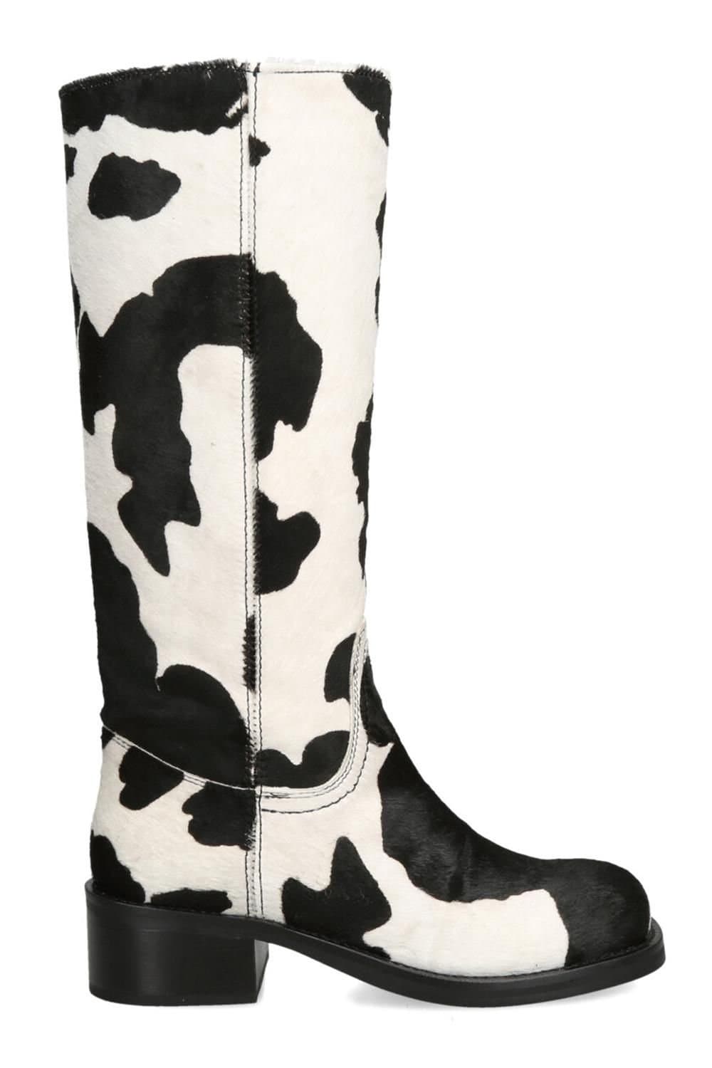 Steve Madden STEVE MADDEN Women's 'Riggs Boot Cow' Leather Boots in Black