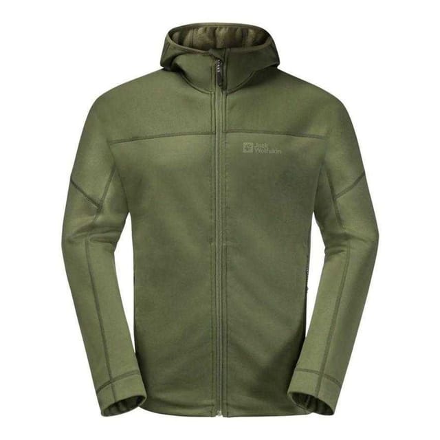 Jack Wolfskin Jack Wolfskin Men's Hirschberg Full Zip Hoodie in Green - 2