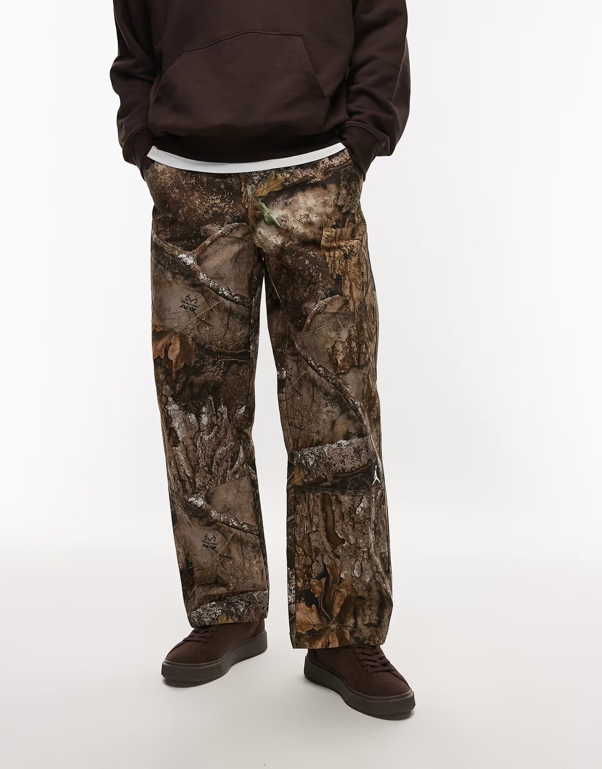 ASOS Jordan woven trousers in real tree camo