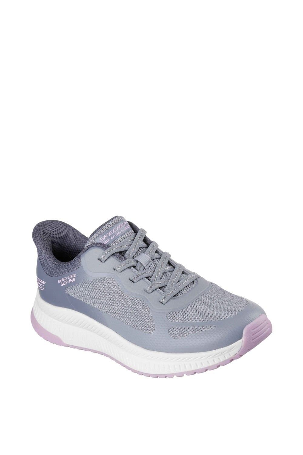 Skechers Skechers Women's BOBS Squad 4 Staple Look Trainer in Grey