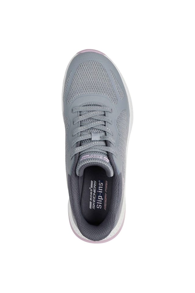 Skechers Skechers Women's BOBS Squad 4 Staple Look Trainer in Grey - 3