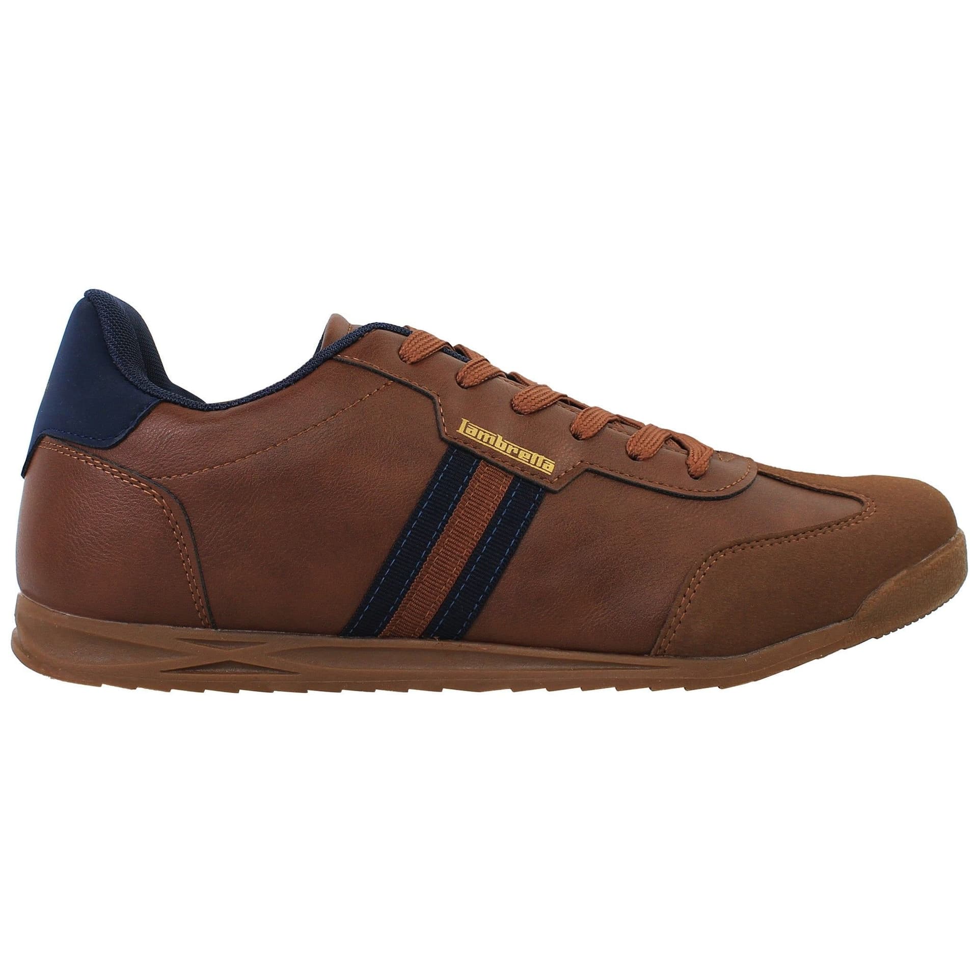 Lambretta Lambretta Men's Tackle Brown Trainers