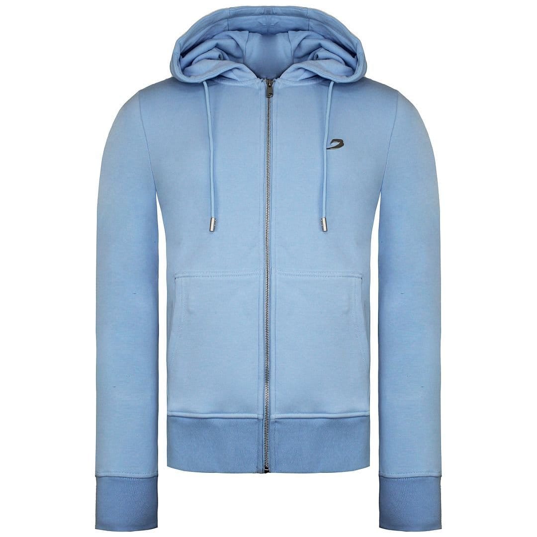 BoxRaw BoxRaw Men's Long Sleeve Zip Up Graphic Logo Baby Blue Marciano Track Jacket - 1