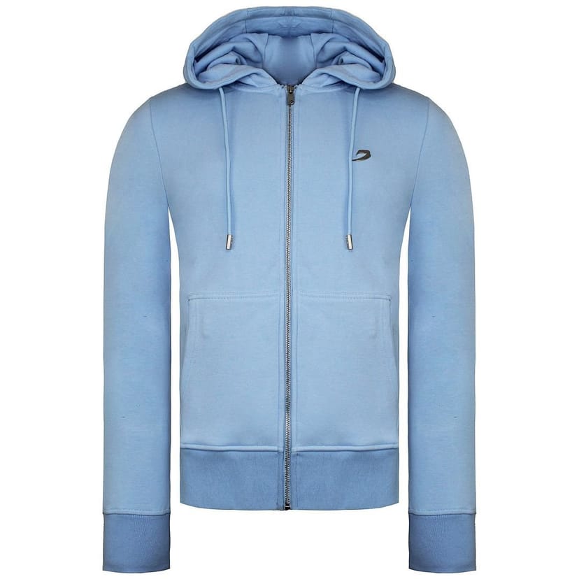 BoxRaw BoxRaw Men's Long Sleeve Zip Up Graphic Logo Baby Blue Marciano Track Jacket - 1