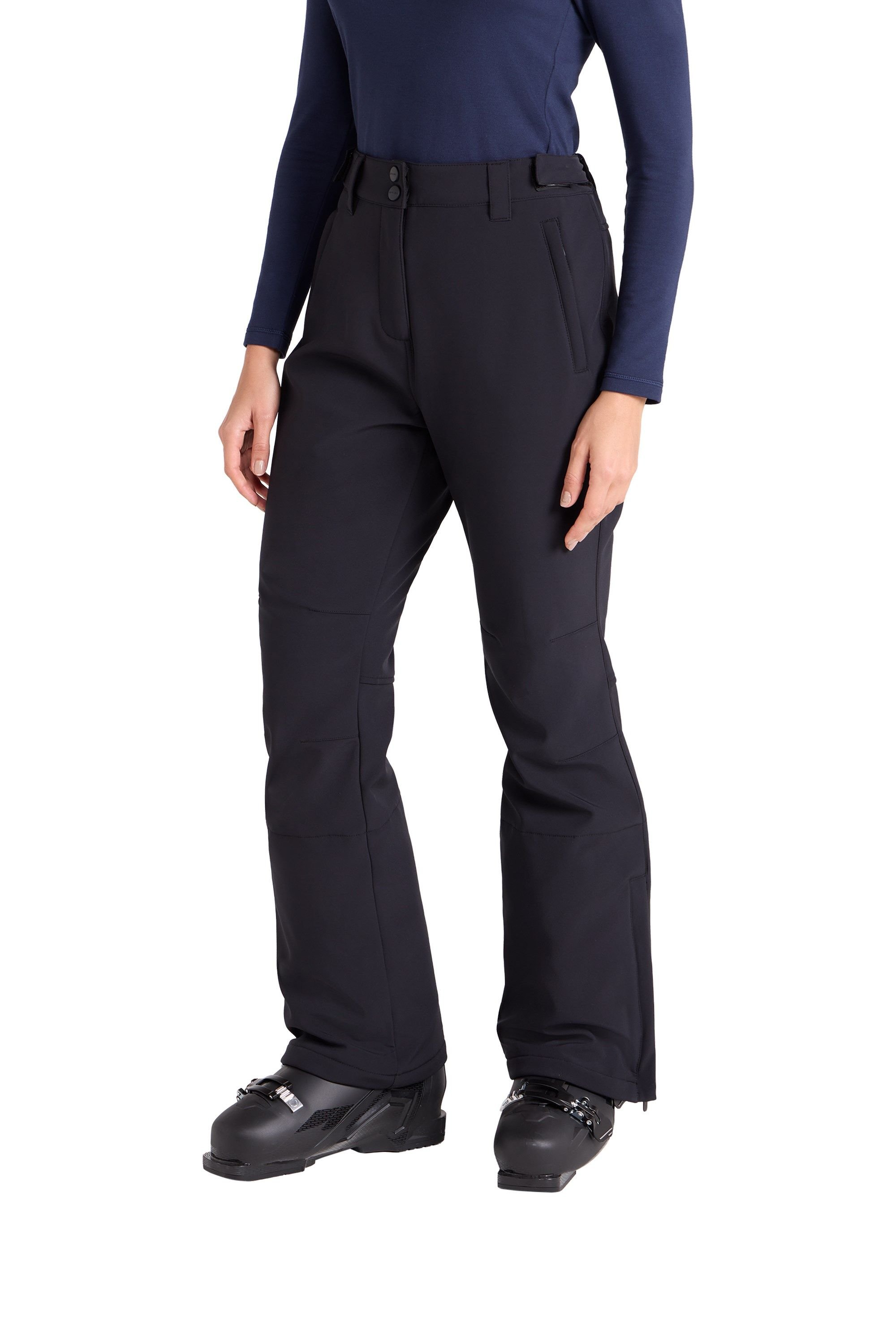 Animal Animal Women's 'Alpine' Stylish Snow Pants Water Resistant Breathable Ski Trousers in Jet Black - 4