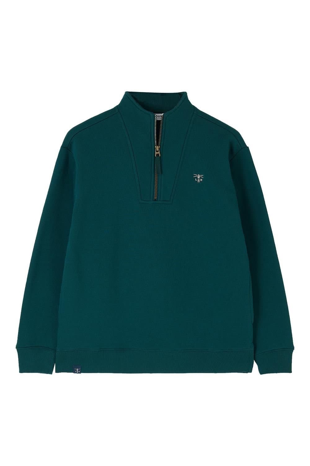Lighthouse Clothing Lighthouse Clothing Women's Coral Cotton Rich Brushed Jersey in Dark Green