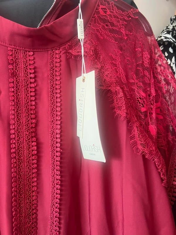 ASOS Burgundy long dress