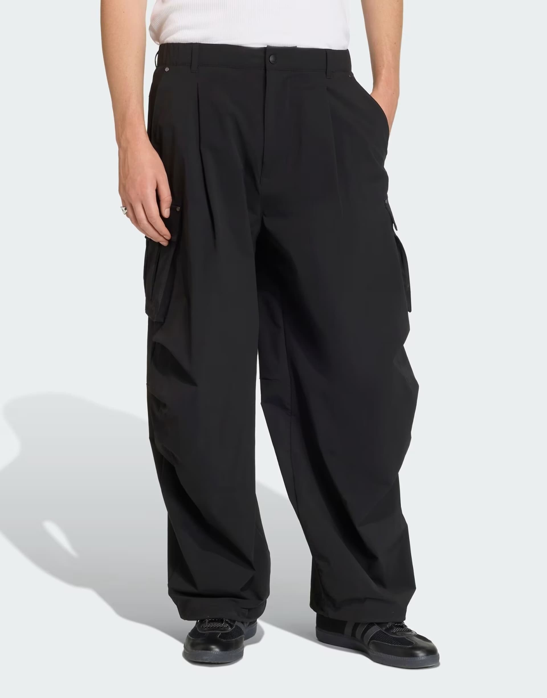 ASOS adidas Originals Premium essentials utility cargo pants in black