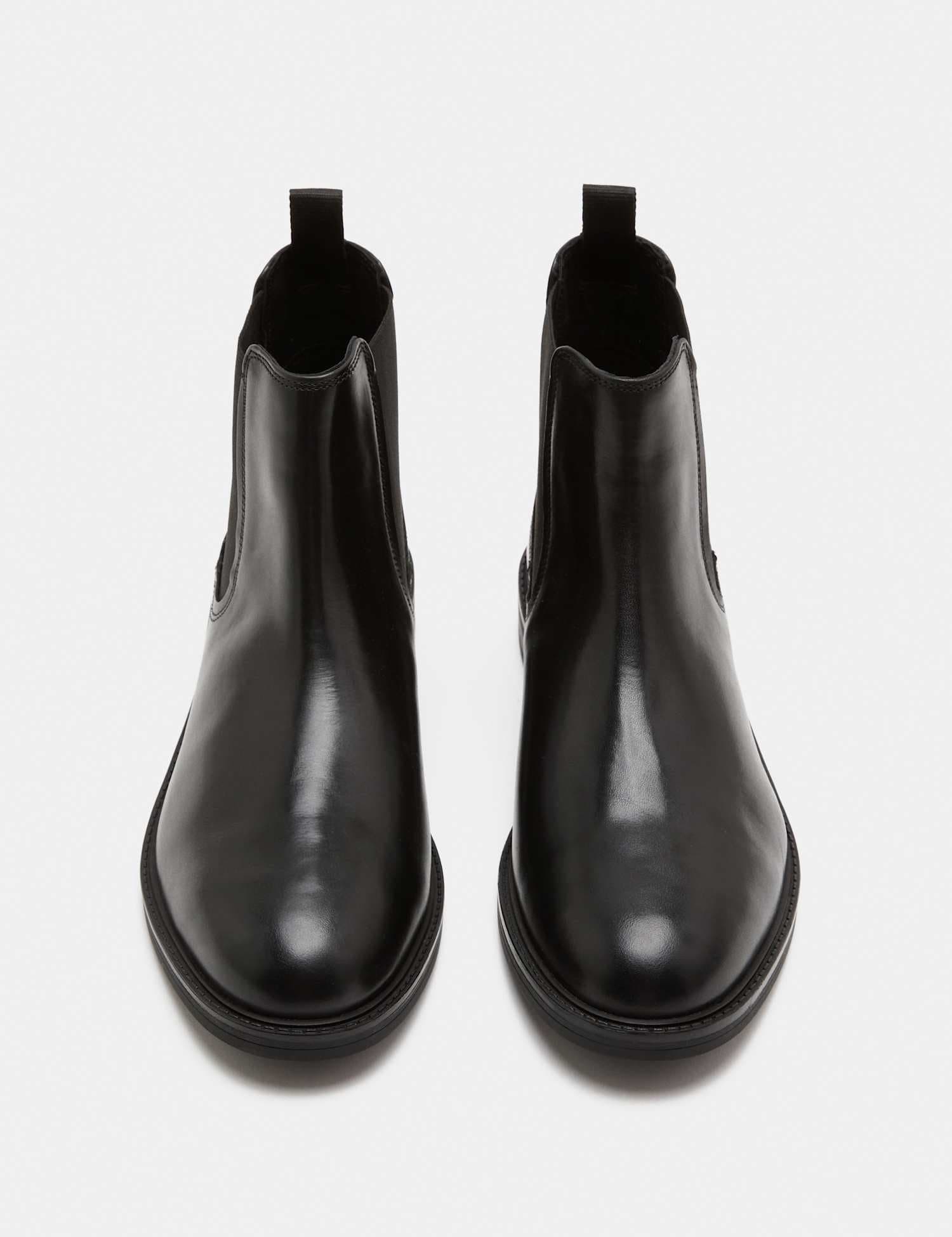 Marks & Spencer M&S Leather Chelsea Boots Black