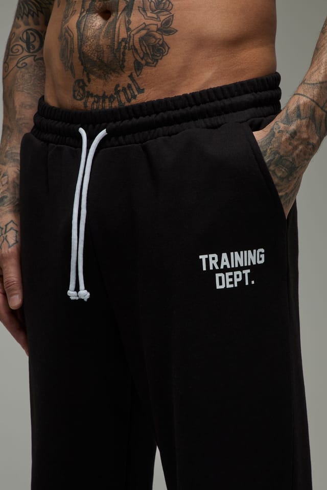 Training Dept. Training Dept. Men's Tall Training Dept Contrast Drawcord Straight Leg Jogger in Black - 3
