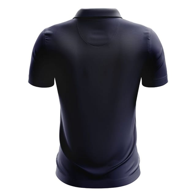Montserrat Montserrat Men's Personalised Football Polo Shirt in Navy - 2