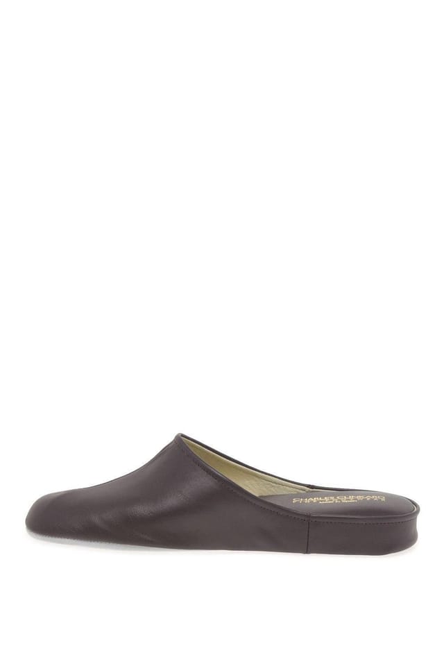 Charles Clinkard Charles Clinkard Men's 'Gavin' Leather Slippers in Burgundy - 2