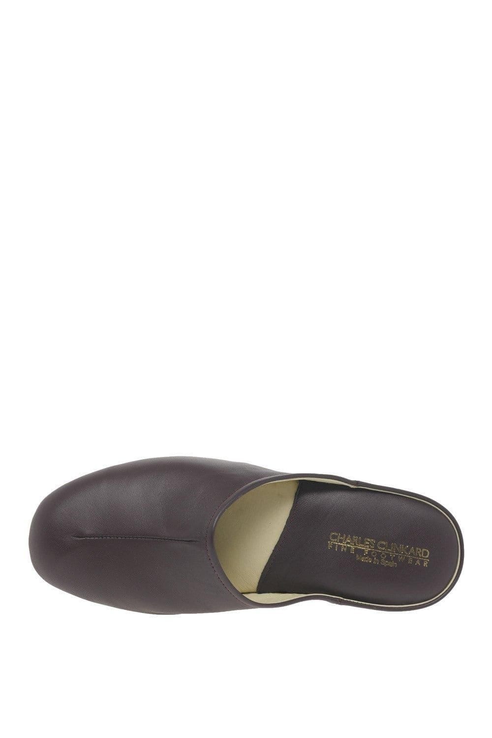 Charles Clinkard Charles Clinkard Men's 'Gavin' Leather Slippers in Burgundy - 4