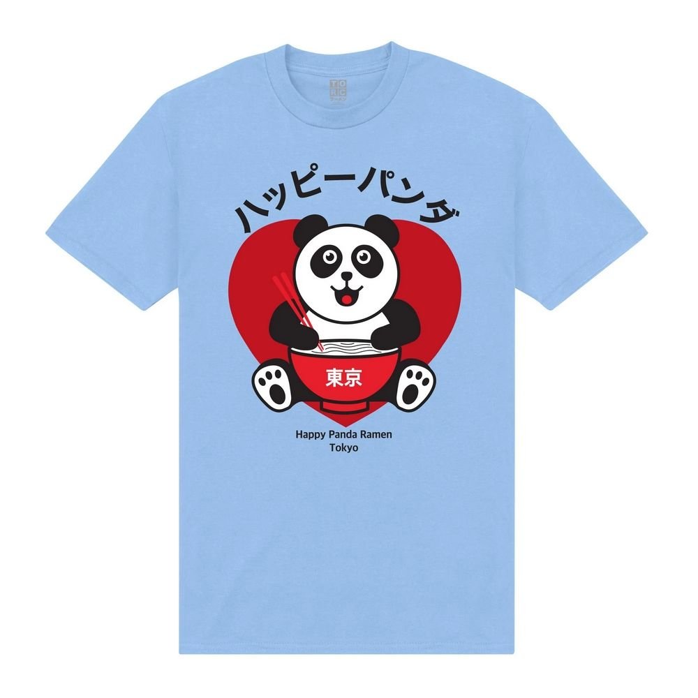 TORC TORC Men's Happy Panda T-Shirt in Light Blue - 3