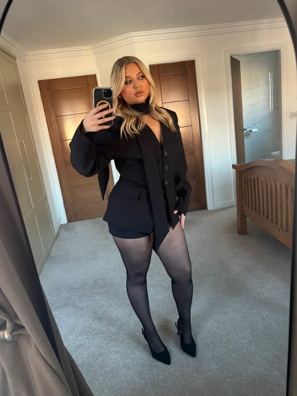 ASOS Design Black asos blazer and shorts