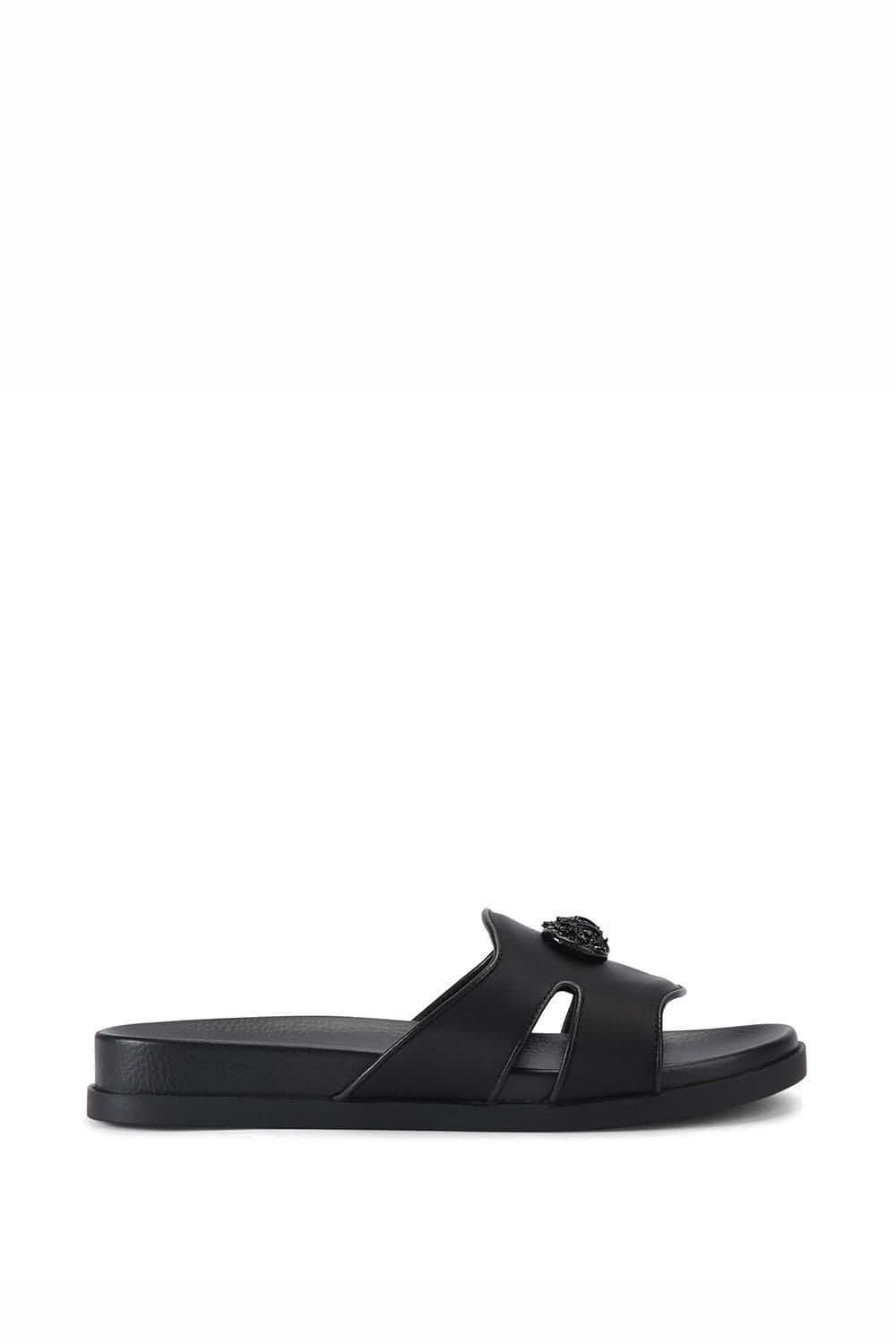 Kurt Geiger London Kurt Geiger London Women's 'Chelsea Cut Out Slide' Fabric Sandals in Black