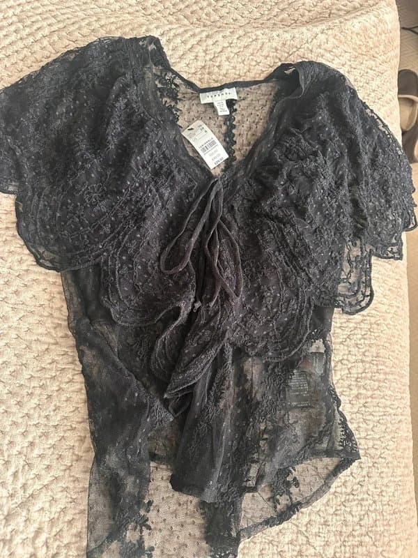 Topshop Topshop lace blouse
