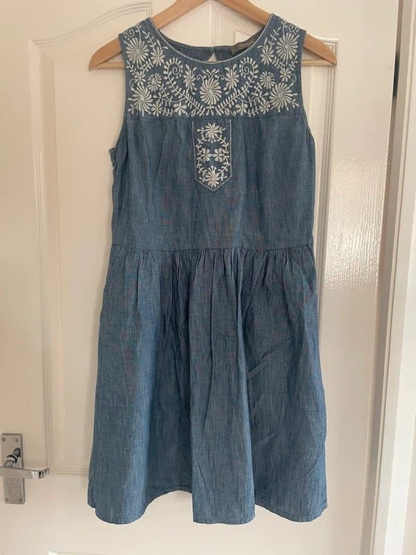 Oasis Oasis denim style summer dress, size 12