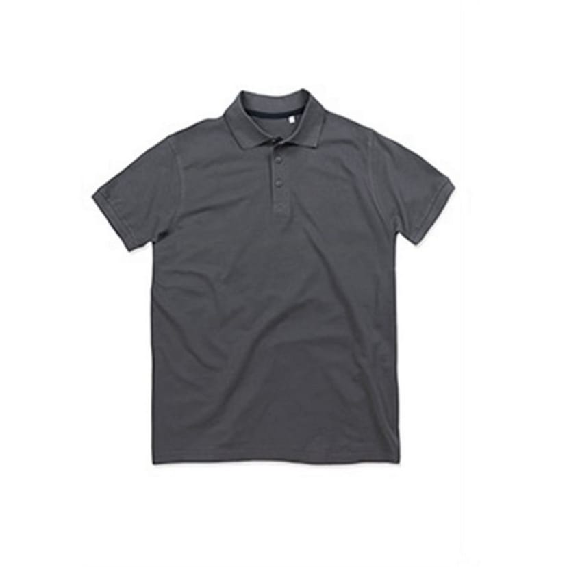Stedman Stars Stedman Stars Men's Harper Cotton Polo in Mid Grey - 1