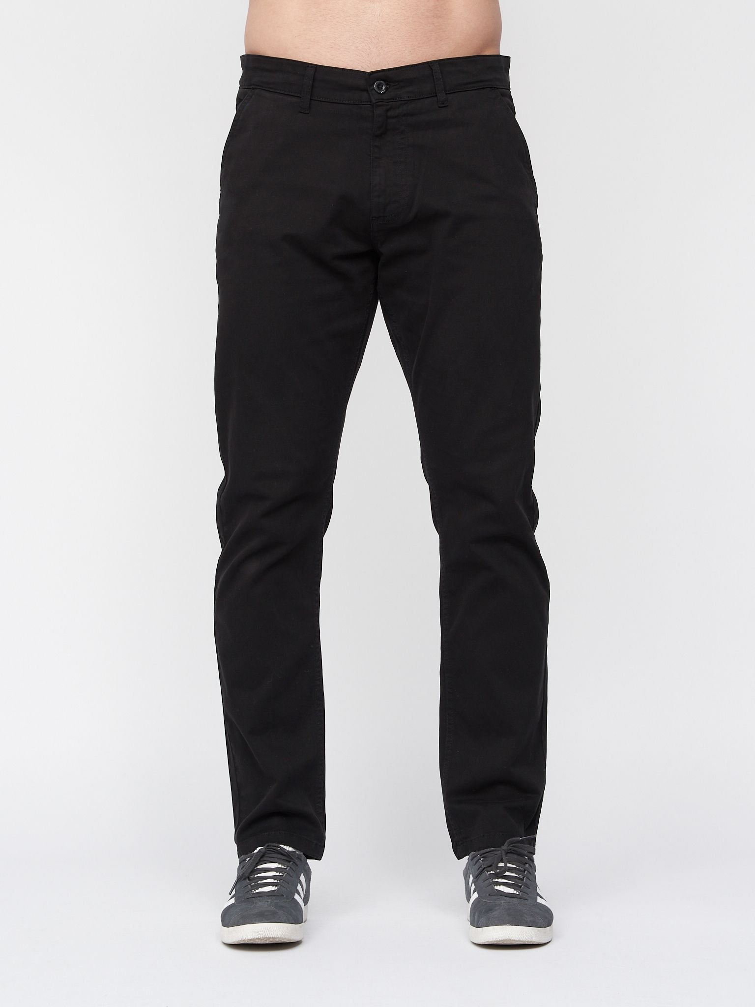 Duck&Cover Duck&Cover Moretor Men's Slim-Fit Lightweight Stretch Canvas Chinos with Secure Penny Pocket in Black - 3