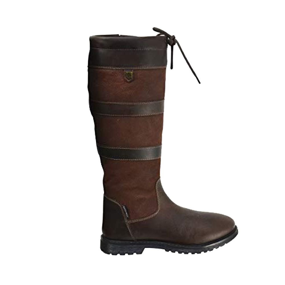 HyLAND HyLAND Women's Bakewell Long Country Boots in Dark Brown - 2