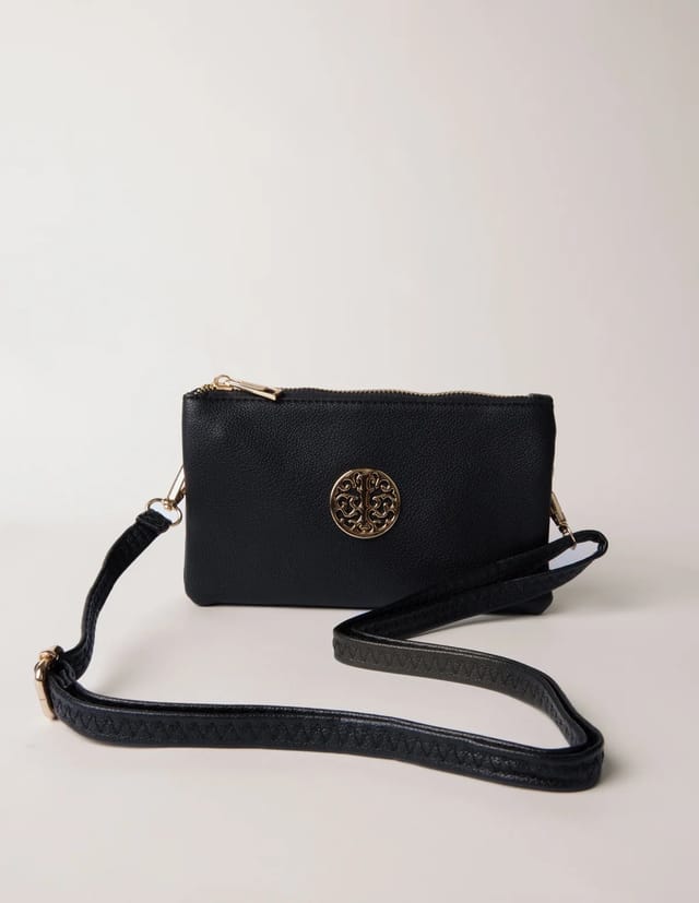 Blue Vanilla Detailed Zip Up Purse With Detachable Strap - 2