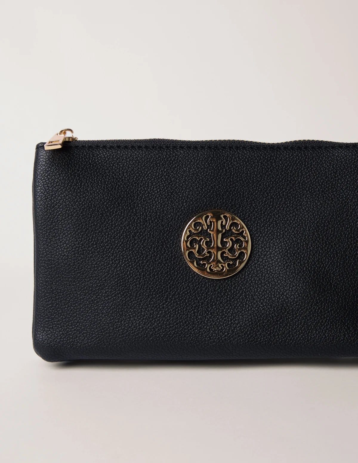 Blue Vanilla Detailed Zip Up Purse With Detachable Strap - 4