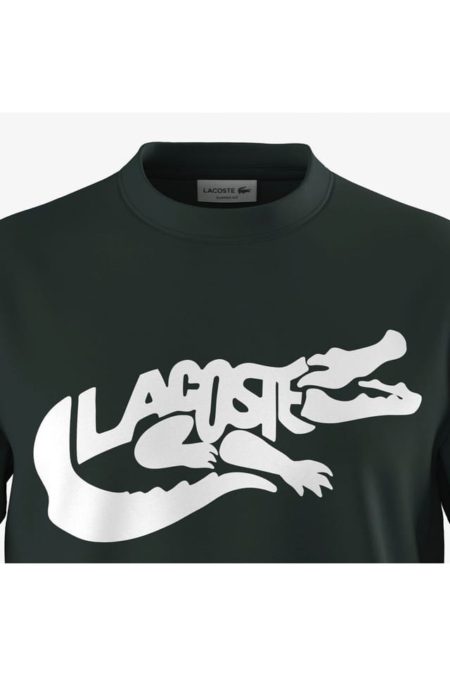 Lacoste Lacoste Men's Print T-Shirt Sinople in Green - 2