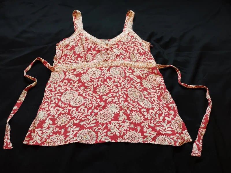 New Look New Look Red Floral summer top