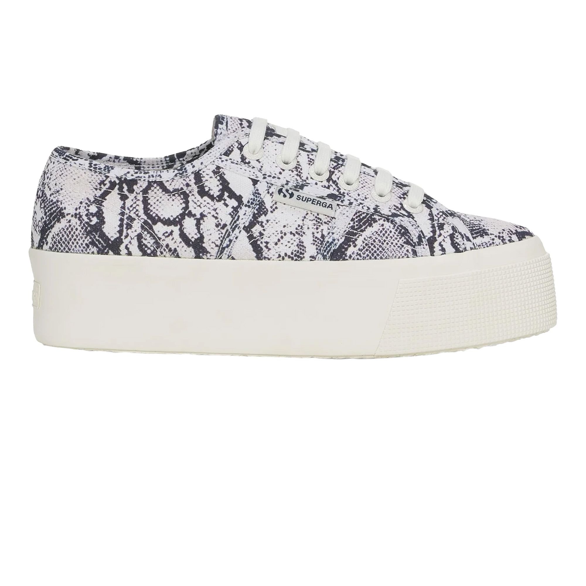Superga Superga Women's 2790 Snake Print Trainers in White - 1