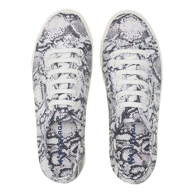 Superga Superga Women's 2790 Snake Print Trainers in White - 3