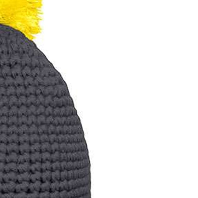 Myrtle Beach Myrtle Beach Men's Contrast Striped Pom Pom Beanie in Dark Grey - 2