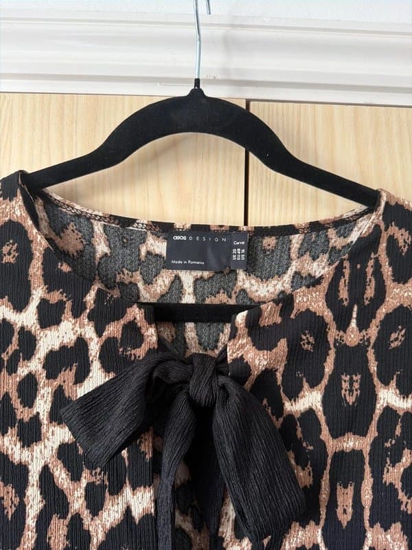 ASOS ASOS leopard print bow dress - 20