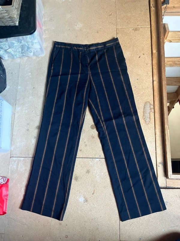 Next Brown and blue trousers