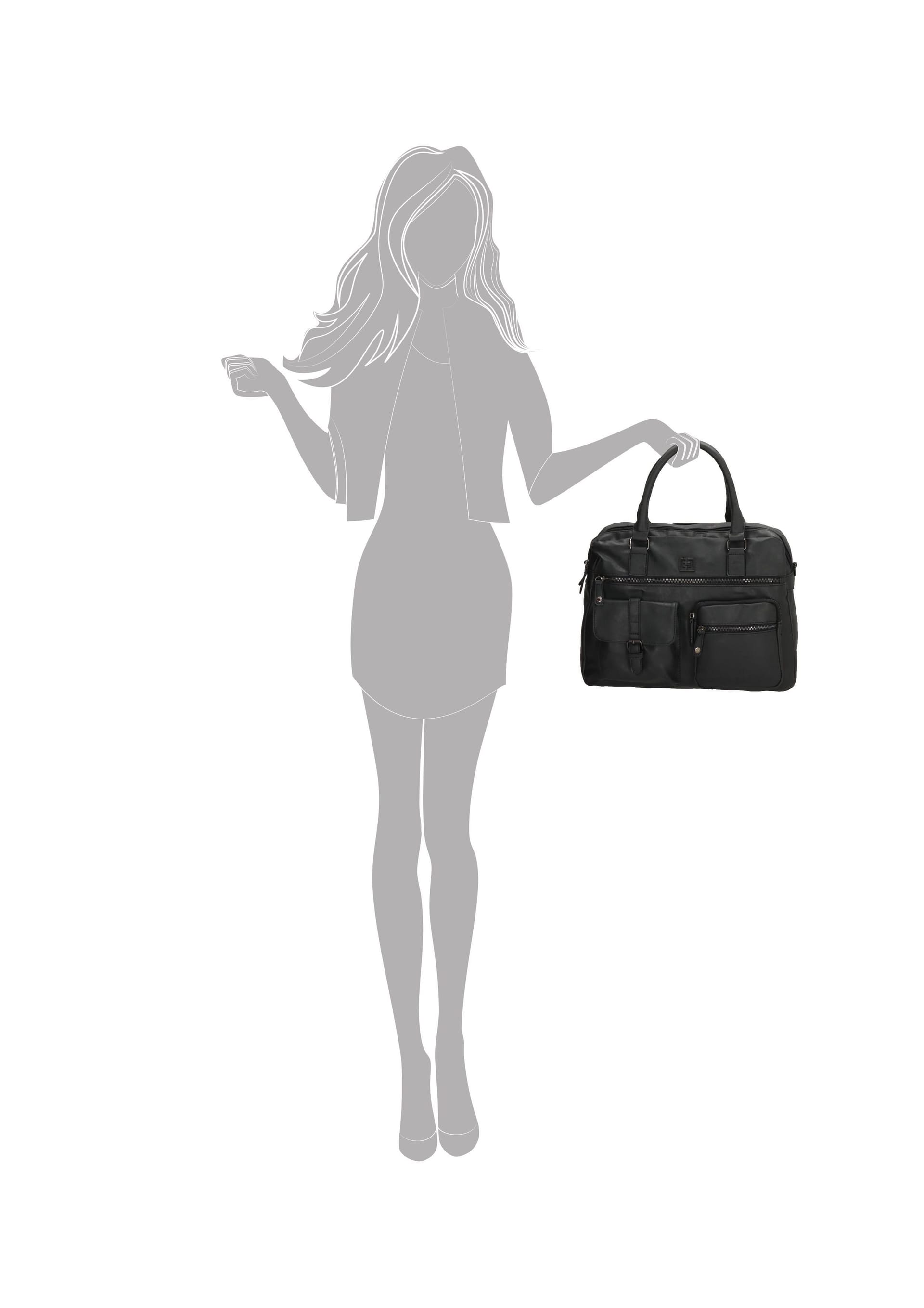 Enrico Benetti Enrico Benetti Women's Ardeche Vegan Leather Handbag Laptop bag in Black - 4