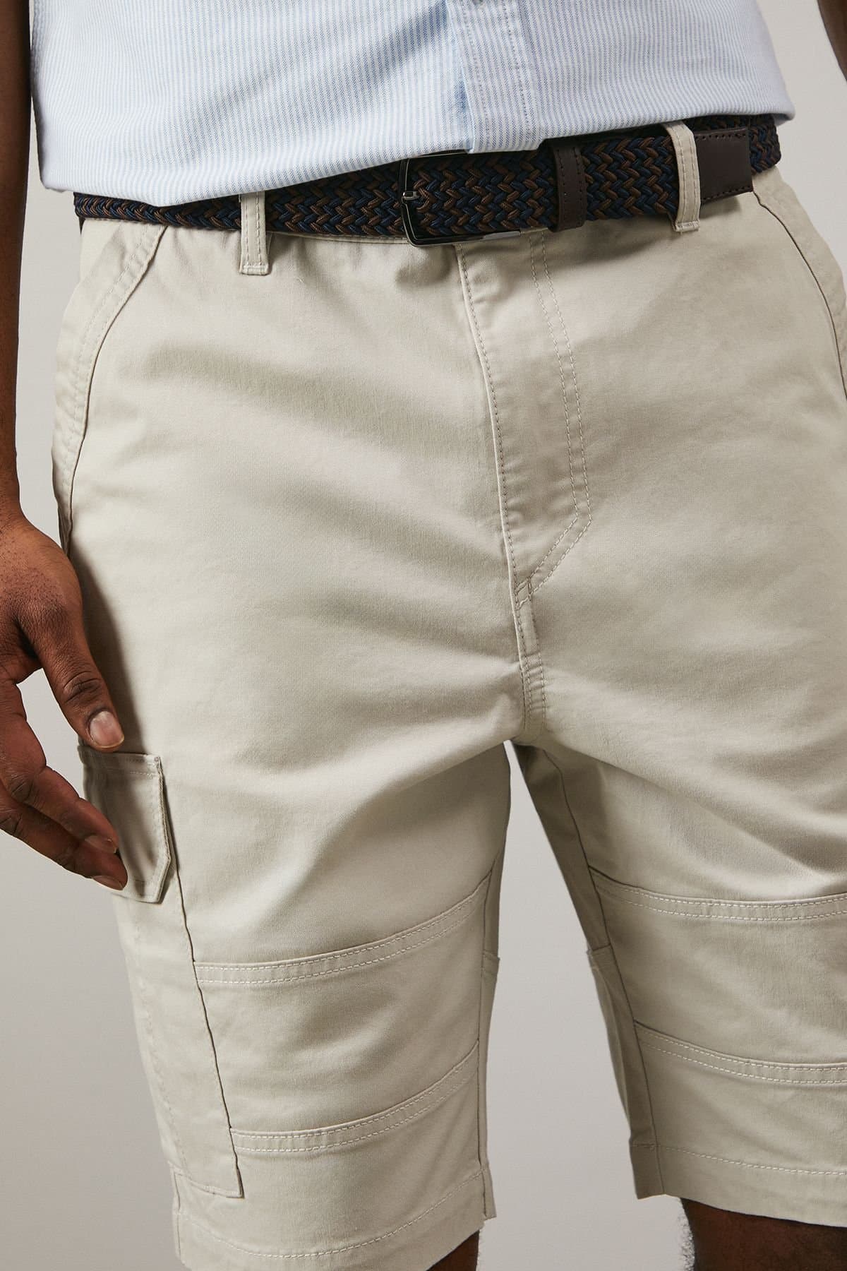 Maine Maine Men's Brown & Navy Braided Belt