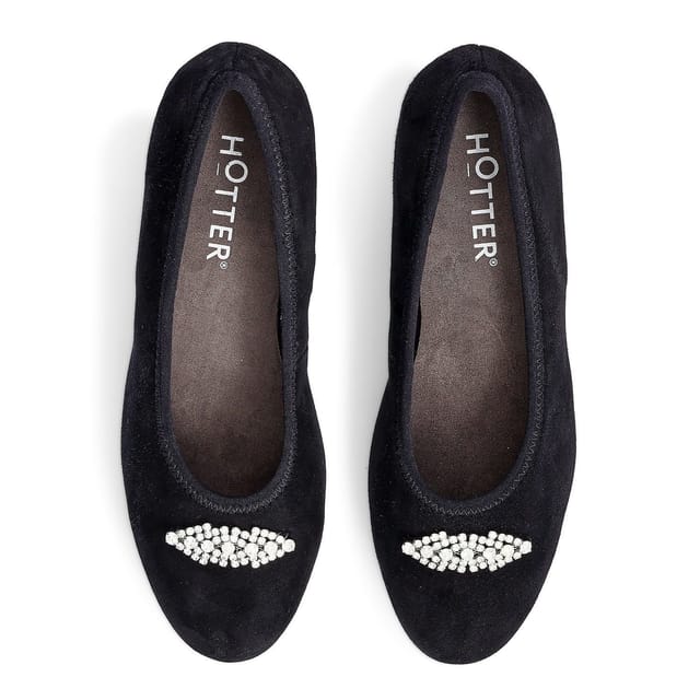 Hotter Hotter Women's 'Strut' Court Shoes in Black - 3