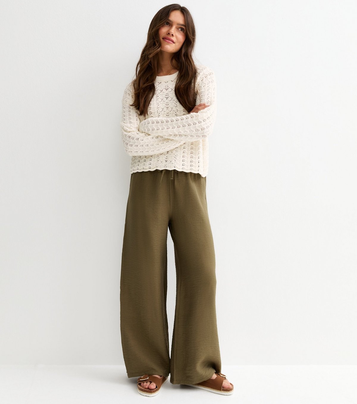 New Look Women's Petite Cotton Rich Cream Stitch Knit Jumper New Look - 3