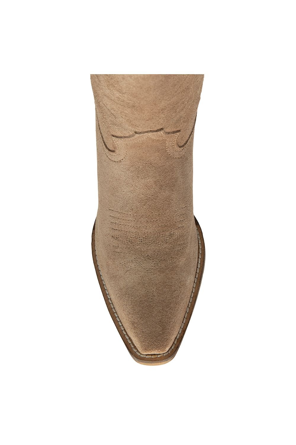 Ravel Ravel Women's 'Taylor' Leather Cowboy Boots in Stone - 4