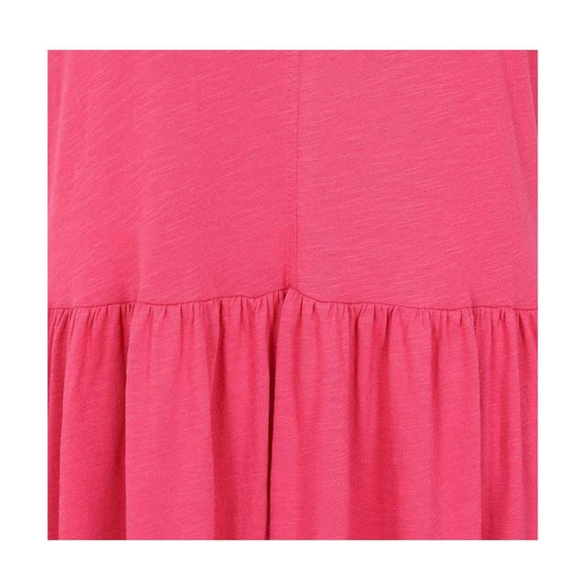Lazy Jacks Lazy Jacks Women's Long Gathered Dress in Bright Pink - 3