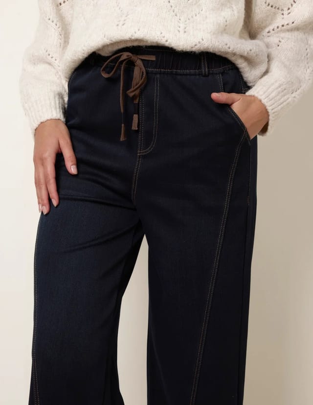 Blue Vanilla Seam Detail Jeans - 3
