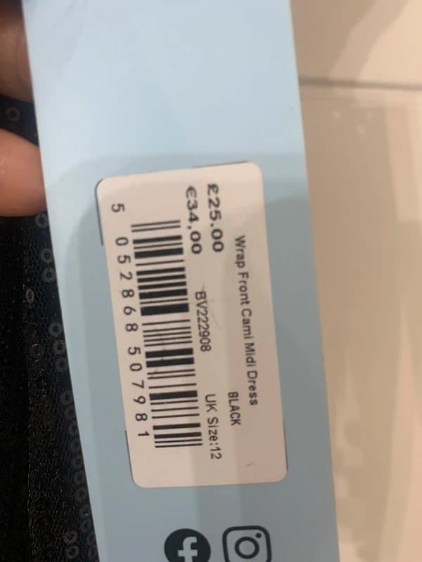 Blue Vanilla Blue Vanilla - Black sequin dress- cami style