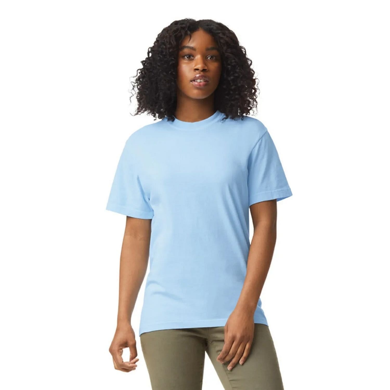 Comfort Colors Comfort Colors Men's Heavyweight T-Shirt in Pale Blue - 4