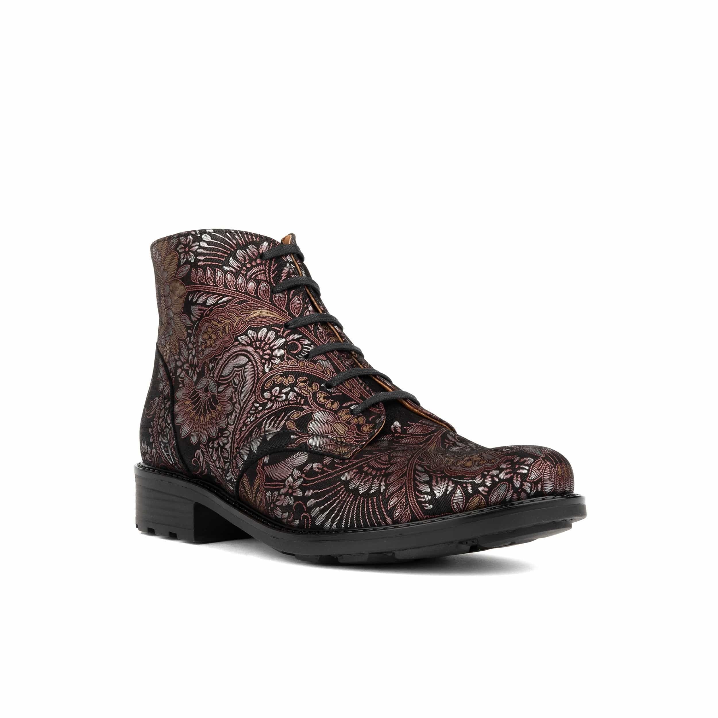 Embassy London Embassy London Women's Laviva Mid - Black & Gold & Burgundy - 2