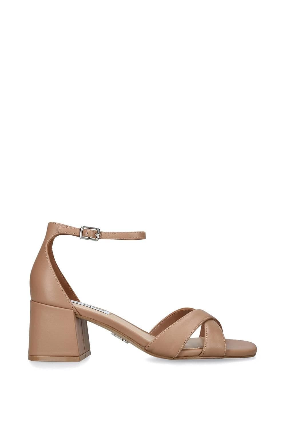 Steve Madden STEVE MADDEN Women's 'Fergie Tan' Leather Sandals in Tan