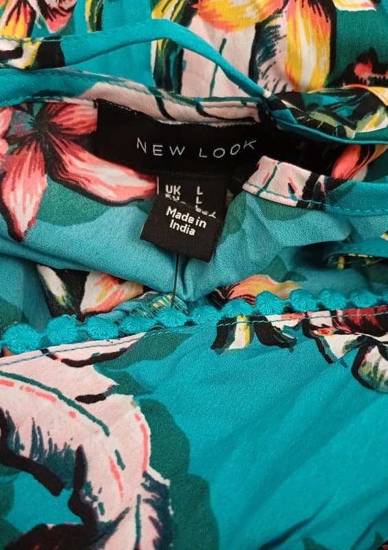 New Look New Look Multicolour Floral Print Playsuit - size L